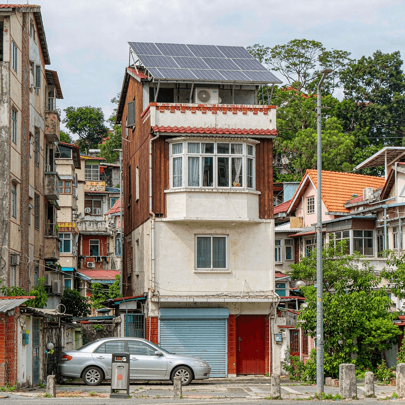 Rooftop solar installation in Malaysia