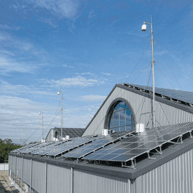 Rooftop solar installation in Vietnam